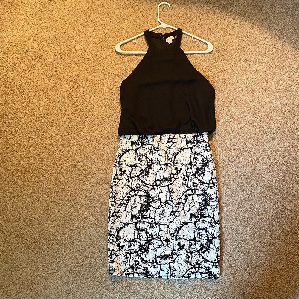Black & white party dress